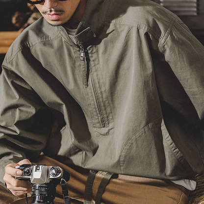 Half Zip Retro Jacket A0316
