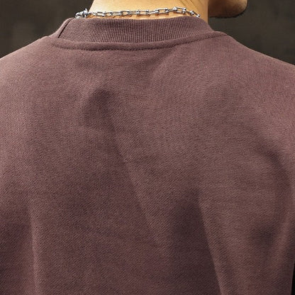 Round Neck Long Sleeve Sweatshirt A1108
