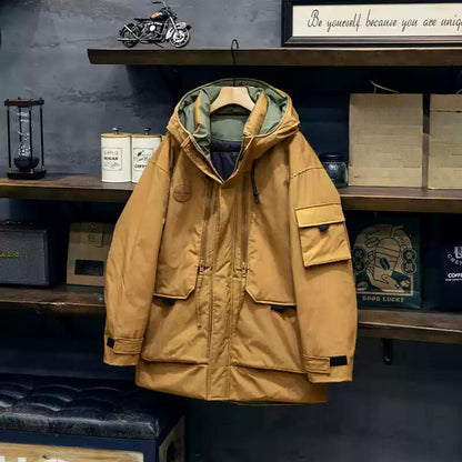 Mid-length Casual Parka Down Jacket A1137