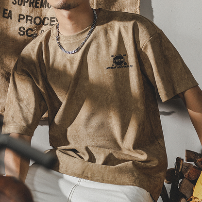 American Retro Short-sleeved T-shirt  A0979