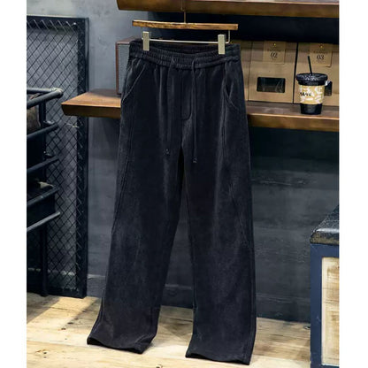 Chenille Straight Sweatpants A1131
