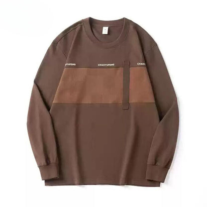Round Neck Long-sleeved T-shirt A1040