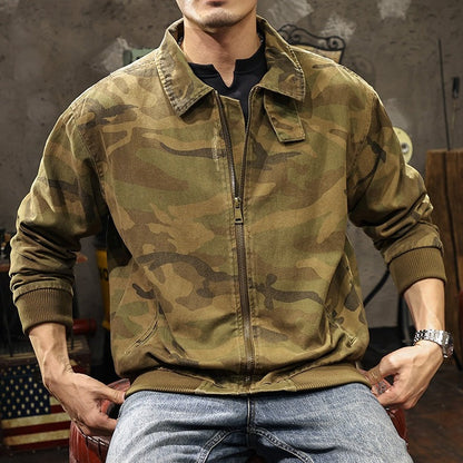 Camouflage Lapel Jacket A1101