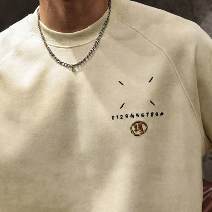 Design Niche Round Neck Sweatshirt A1107