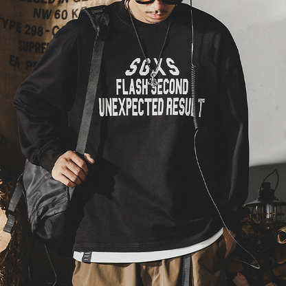 Large Size Long-sleeved T-shirt A0846