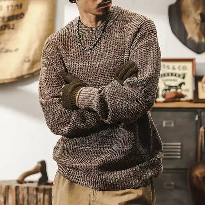 Retro Distressed Sweater A1164