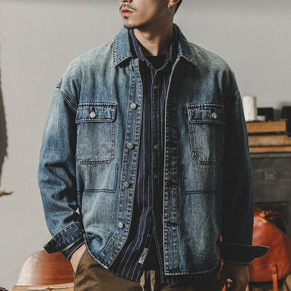 Long-sleeved Denim Jacket A0095