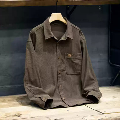 Corduroy Shirt Casual Jacket A1049