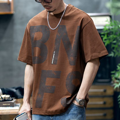 Printed Half-sleeved T-shirt Men's A0891