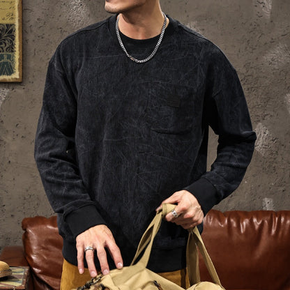 Retro Round Neck Sweatshirt A1062