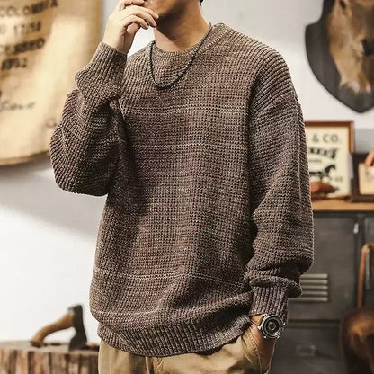 Retro Distressed Sweater A1164