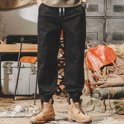 Dark Color Casual Long Pants A0306
