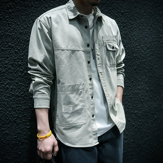 Casual Long-sleeved Shirt A0813