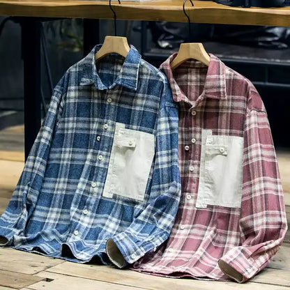 Long Sleeve Plaid Shirt A1048