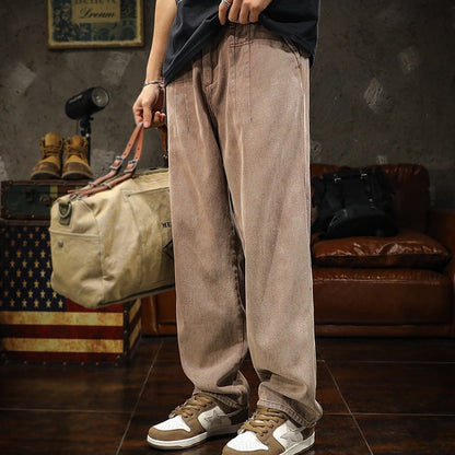 Jeans Straight Casual Long Pants A1034