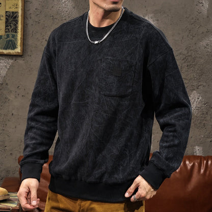 Retro Round Neck Sweatshirt A1062