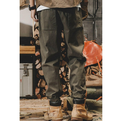 Dark Color Casual Long Pants A0306