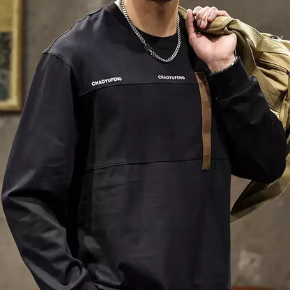 Round Neck Long-sleeved T-shirt A1040