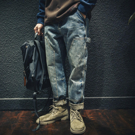 Retro Men's Loose Jeans P0005.