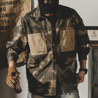 Camouflage Long-sleeved Shirt A0109
