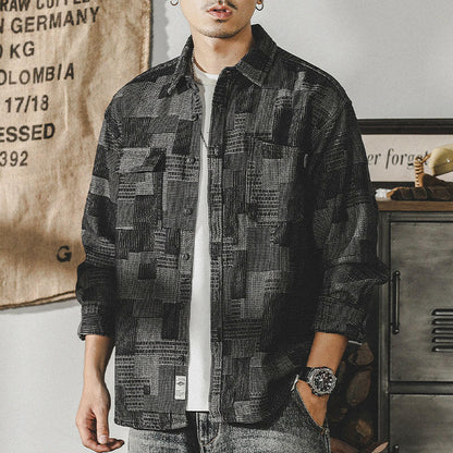 Long-sleeved Plaid Retro Shirt P0087.