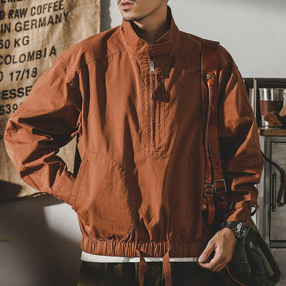 Half Zip Retro Jacket A0316