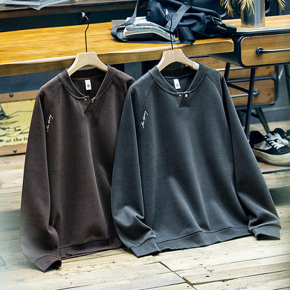 Heavyweight Collar Long-Sleeved T-shirt A0402