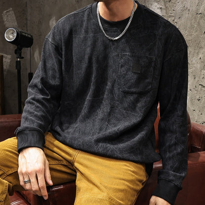 Retro Round Neck Sweatshirt A1062