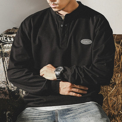 Men's Long-sleeved  POLO Shirt A0724