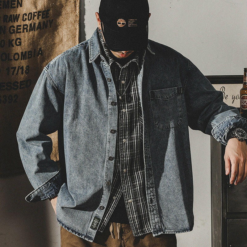 Retro Denim Men's Jacket P0071.