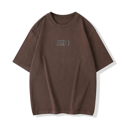 American Retro Gradient Short-sleeved T-shirt A1005