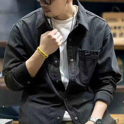 Corduroy Shirt Casual Jacket A1049