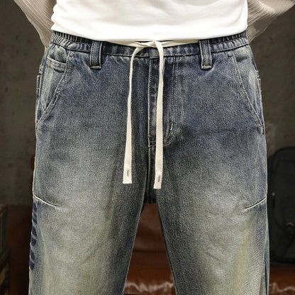 Oversize Denim Trousers Straight Casual A1013
