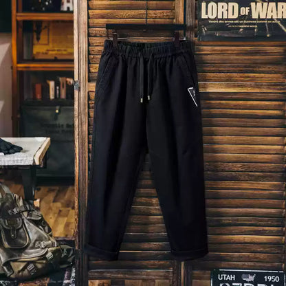 Loose Tapered Straight Casual Pants A1173