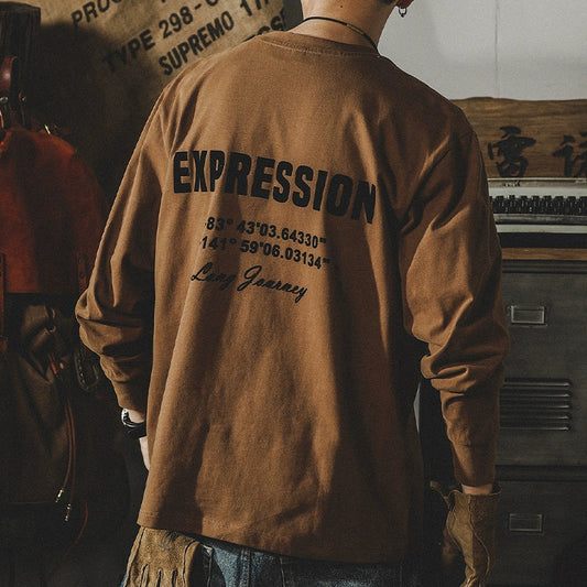 American Heavyweight T-shirt Long-sleeved A0332