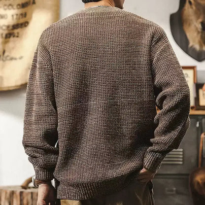 Retro Distressed Sweater A1164