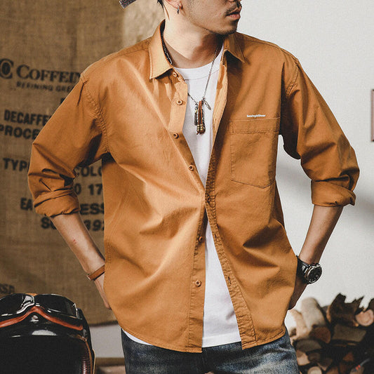 Casual Clothes Long-sleeved Tooling Shirt A0117