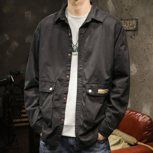 Multi Pocket Work Shirt Jacket A1053