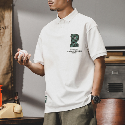 Casual Polo Shirt Half-sleeved A0969