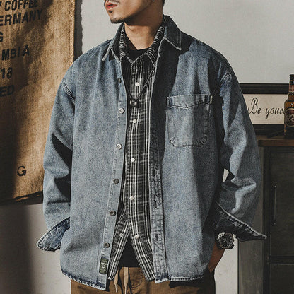 Retro Denim Men's Jacket P0071.