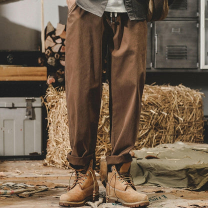 Dark Color Casual Long Pants A0306