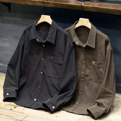 Corduroy Shirt Casual Jacket A1049