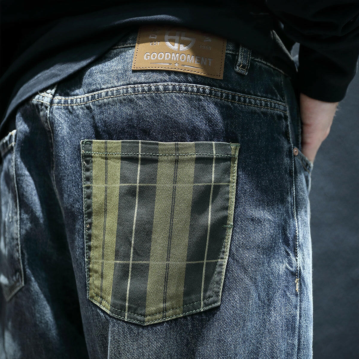 Retro Straight Jeans P0043.