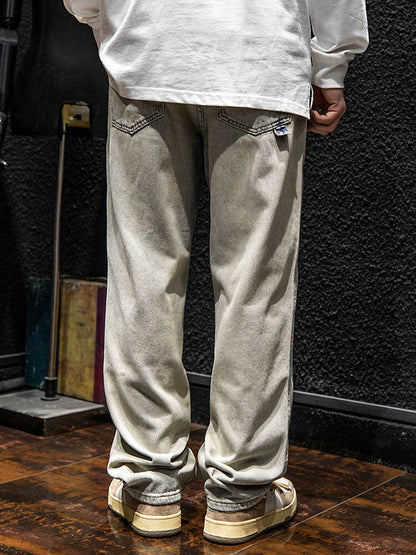 Loose Straight All-match Jeans P0067.