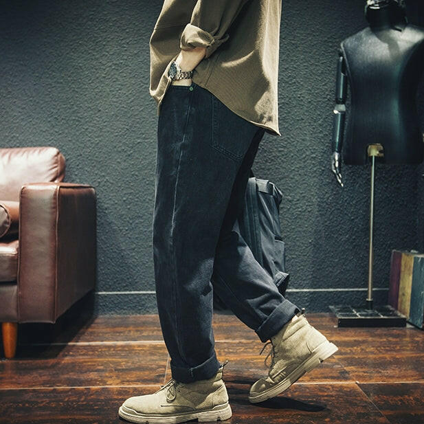 Black Straight Jeans P0012.