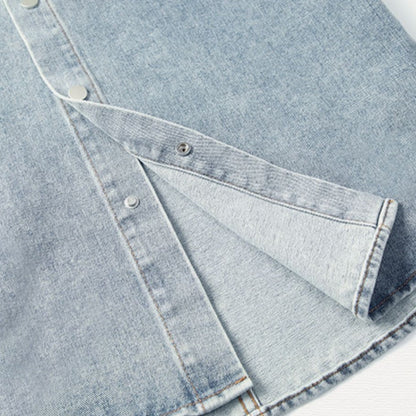 Summer Denim Shirt Short-sleeved A1017