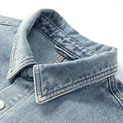 Summer Denim Shirt Short-sleeved A1017
