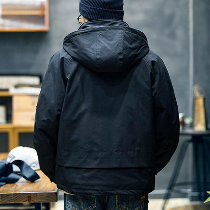 Hooded Loose Thickened Jacket A0660