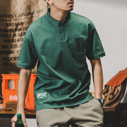 Casual Polo Shirt Half-sleeved A0969