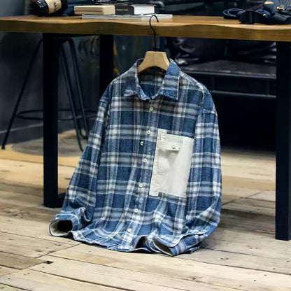 Long Sleeve Plaid Shirt A1048